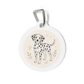 Dalmatian Botanical Full-Body Line Personalized Dog ID Tag