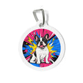 French Bulldog Whimsical Pop Art Personalized Dog ID Tag