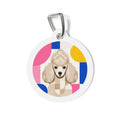 Toy Poodle Bauhaus Cream Show Poodle Personalized Dog ID Tag