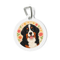 Bernese Mountain Dog Gentle Pastel Bloom Personalized Dog ID Tag