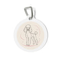 Poodle Elegant Line Personalized Dog ID Tag