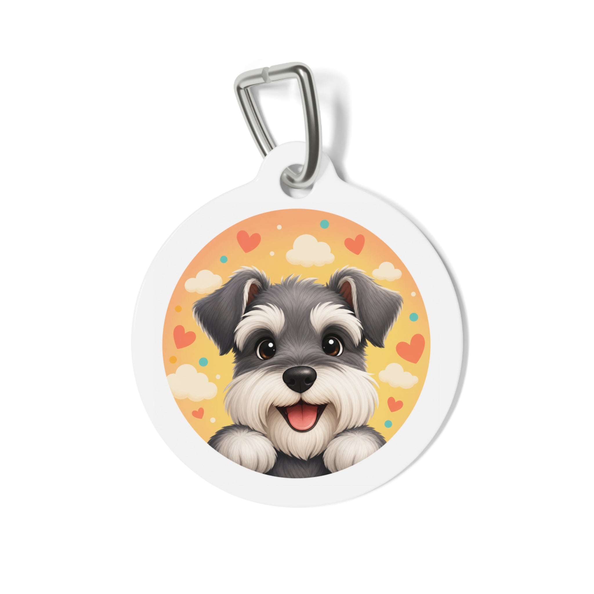 Miniature Schnauzer Sweet Heart Personalized Dog ID Tag