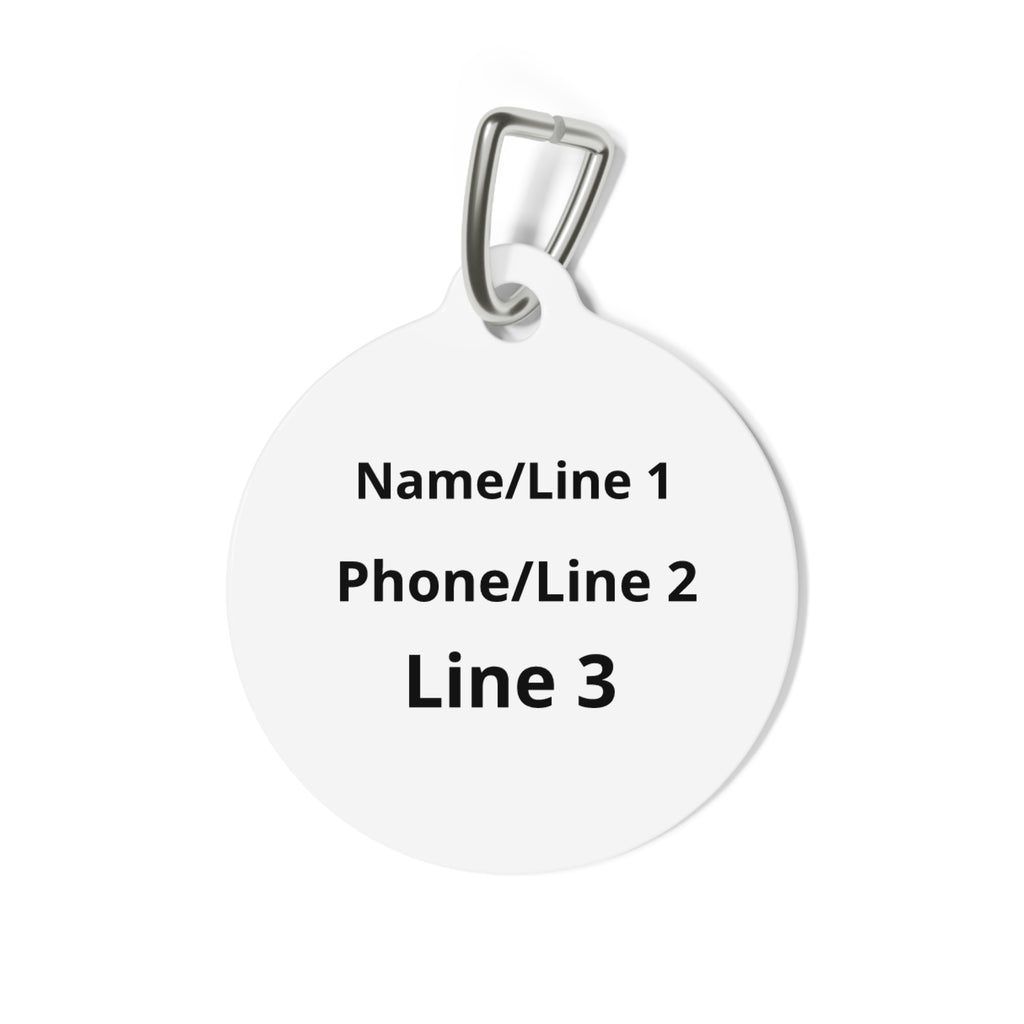 Clover Butterfly Meadow Wildflower Dog ID Tag