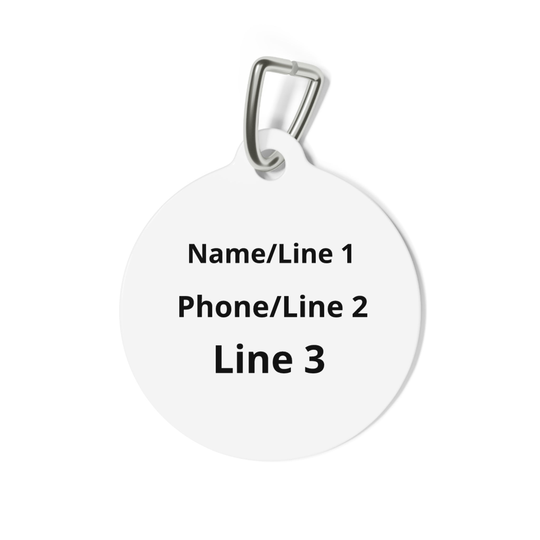 Clover Butterfly Meadow Wildflower Dog ID Tag