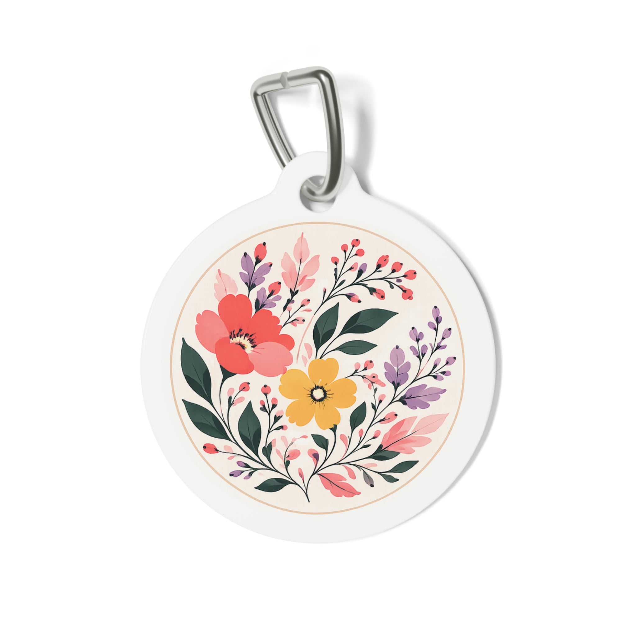 Flora Cottage Garden Bouquet Dog ID Tag