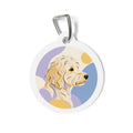 Goldendoodle Classic Doodle Portrait Personalized Dog ID Tag