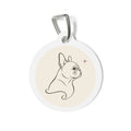 French Bulldog Minimalist Personalized Dog ID Tag