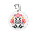Placa de identificación para perro Roxy Coral Folk Wildflower