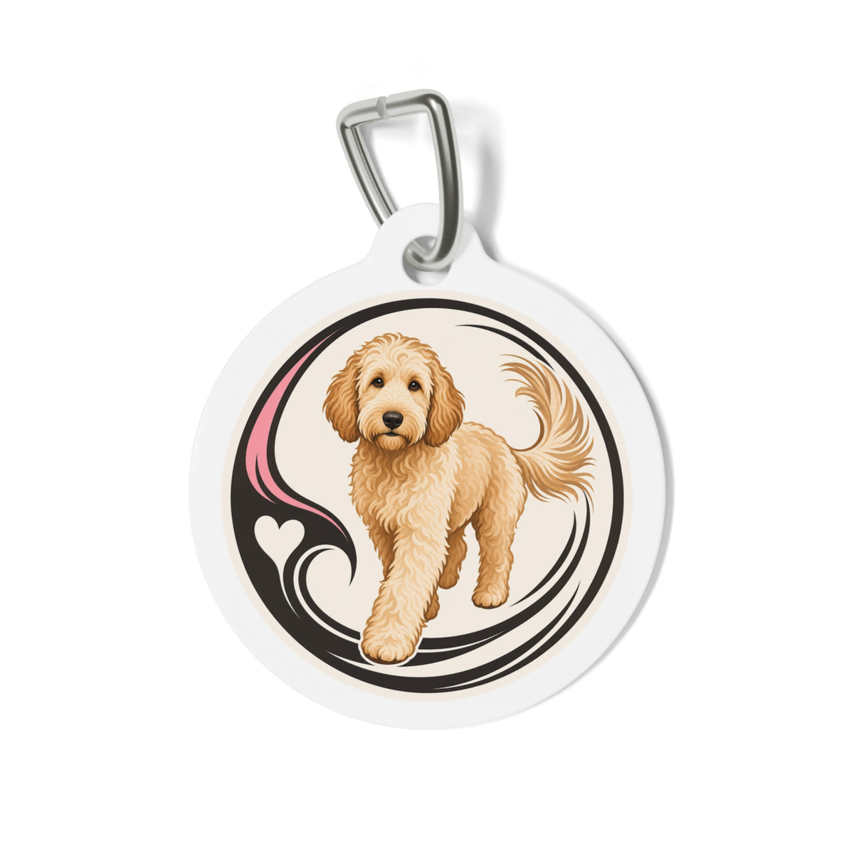 Goldendoodle Playful Golden Doodle Personalized Dog ID Tag