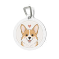 Etiqueta de identificación de perro personalizada "Pembroke Welsh Corgi Sweet Heart"