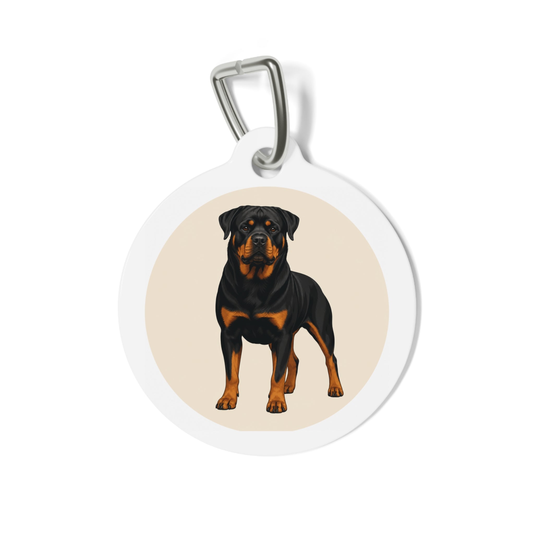 Rottweiler Classic Working Guardian Personalized Dog ID Tag