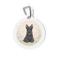 Chapa identificativa personalizada botánica suave para perro Scottish Terrier