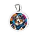 Australian Shepherd Urban Graffiti Personalized Dog ID Tag