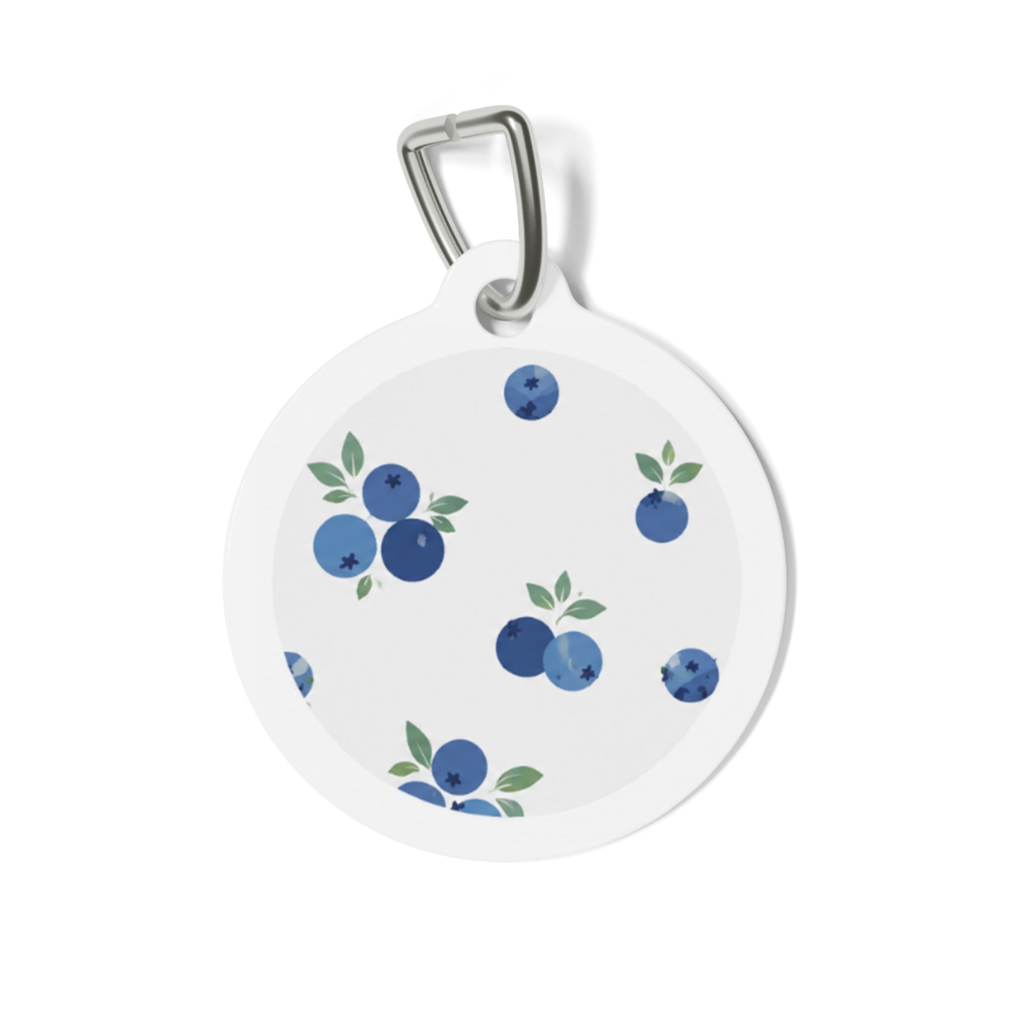 Blueberry Sprig Cheerful Fruit Pattern Personalized Dog ID Tag
