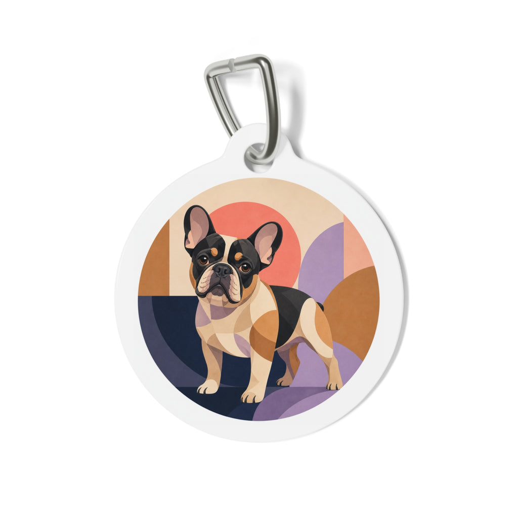 French Bulldog Charming Playful Portrait Personalized Dog ID Tag
