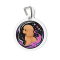 Toy Poodle Cosmic Galaxy Apricot Personalized Dog ID Tag