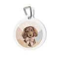 Dachshund Joyful Colorful Portrait Personalized Dog ID Tag