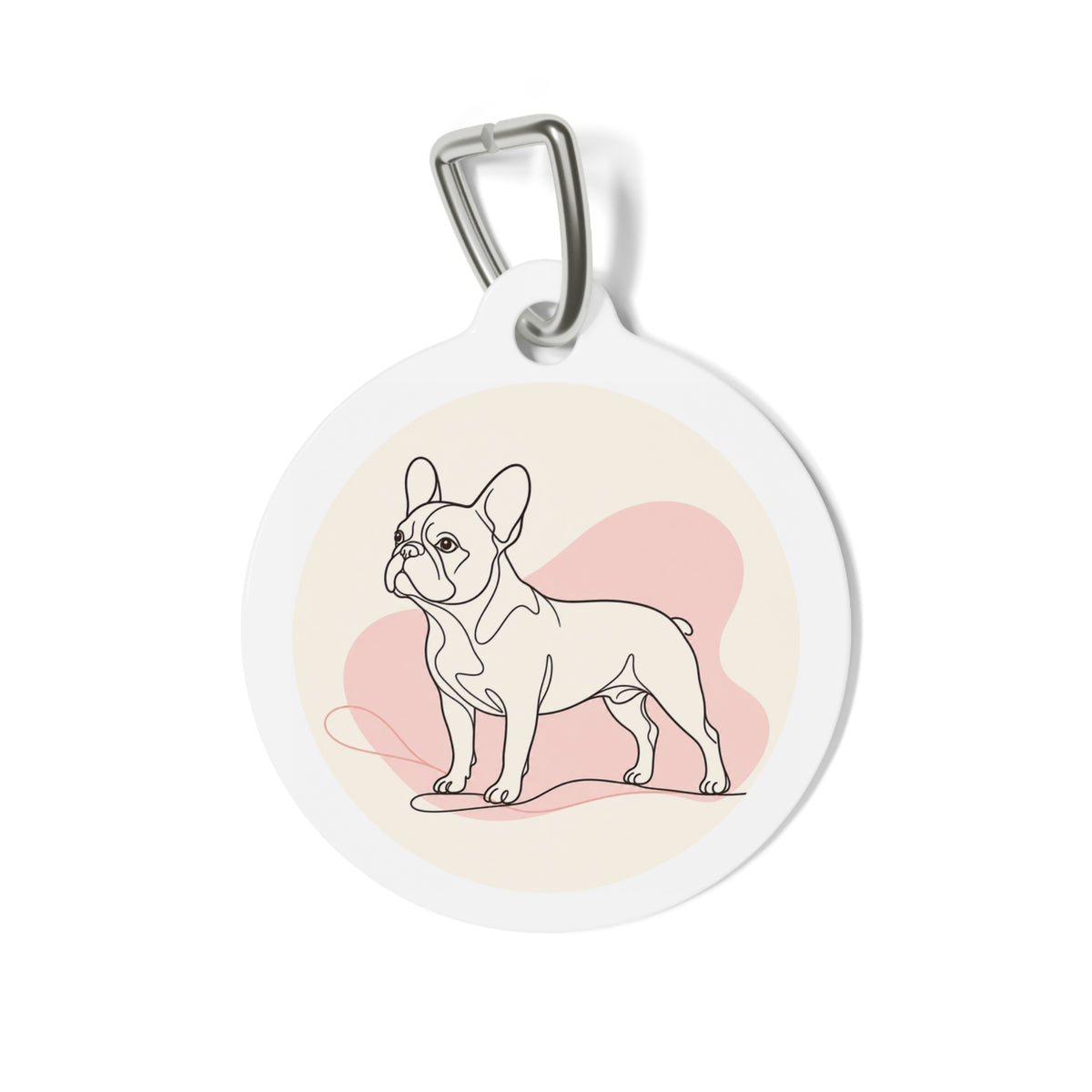 French Bulldog Joyful Playful Portrait Personalized Dog ID Tag