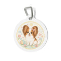 Papillon Kawaii Pastel Bow Personalized Dog ID Tag