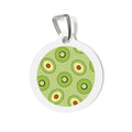 Kiwi Avocado Cheerful Fruit Pattern Personalized Dog ID Tag