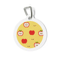 Apple Orchard Cheerful Fruit Pattern Personalized Dog ID Tag