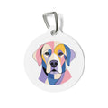 Labrador Retriever Color Block Personalized Dog ID Tag