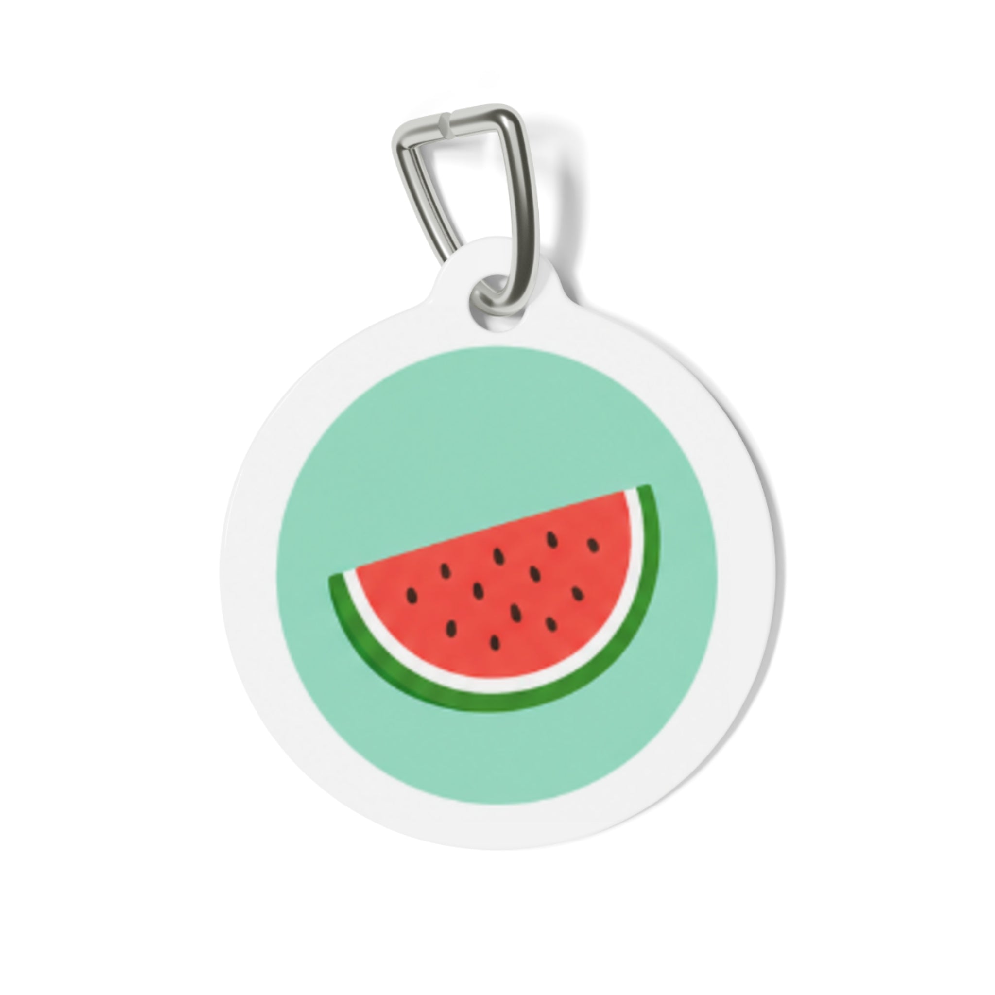 Fresh Watermelon Cheerful Fruit Pattern Personalized Dog ID Tag