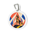 German Shepherd Angular Colorblock Personalized Dog ID Tag