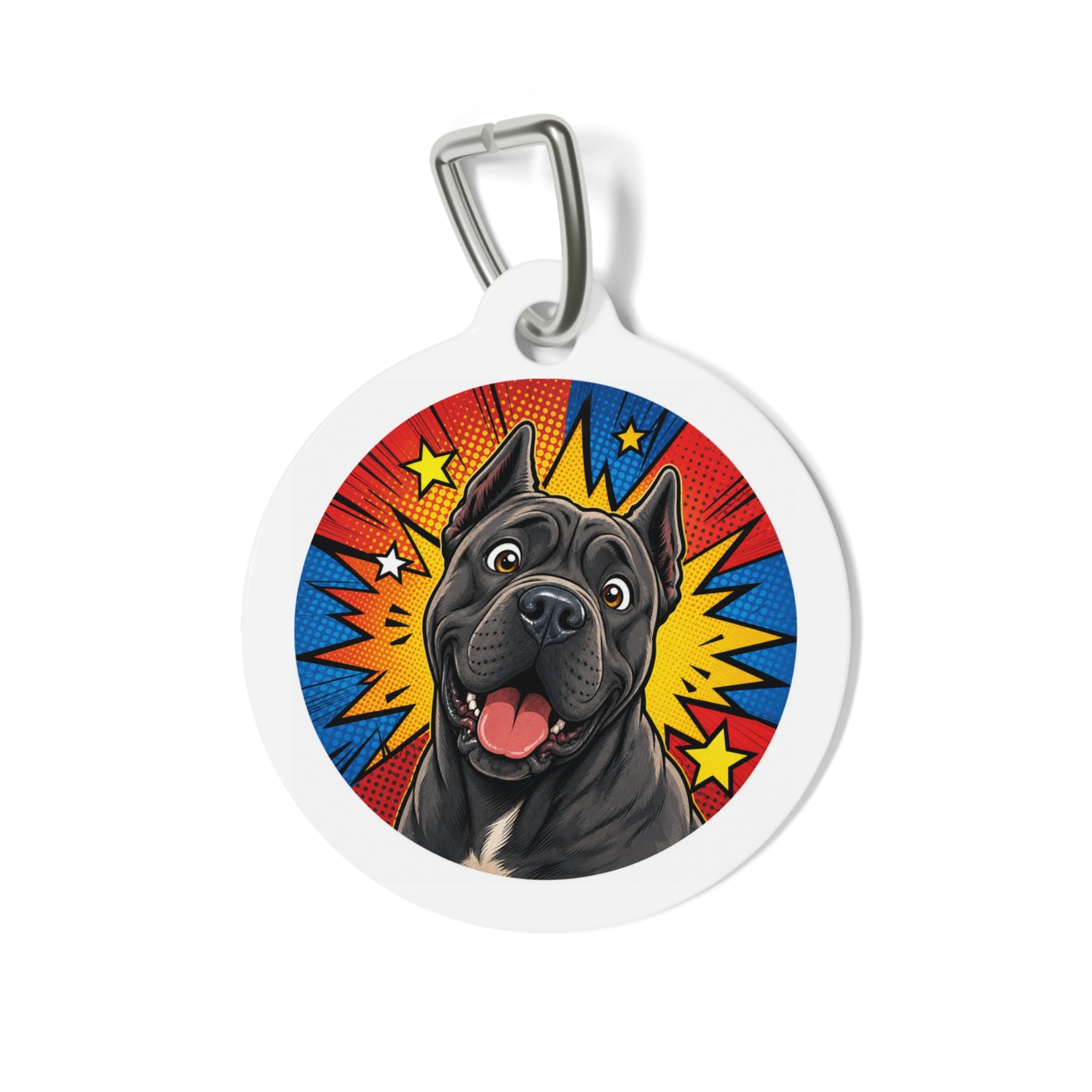 Cane Corso Confident Pop Illustration Personalized Dog ID Tag