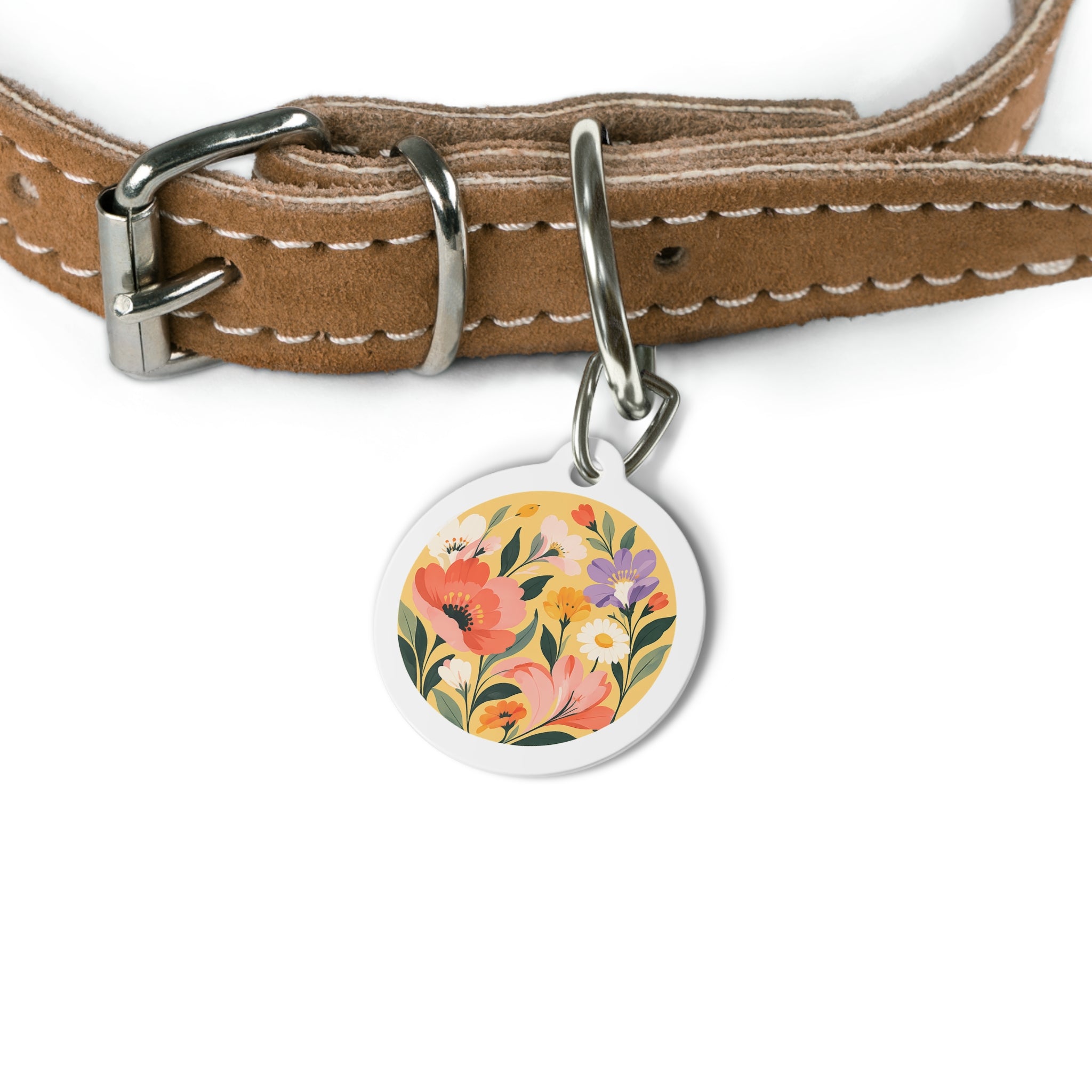 Lily Golden Hour Wildflower Garden Dog ID Tag