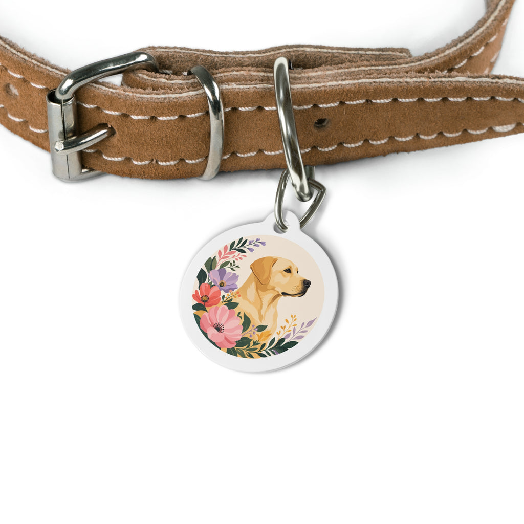 Etiqueta de identificación personalizada para perro Labrador Retriever Botanical Garden