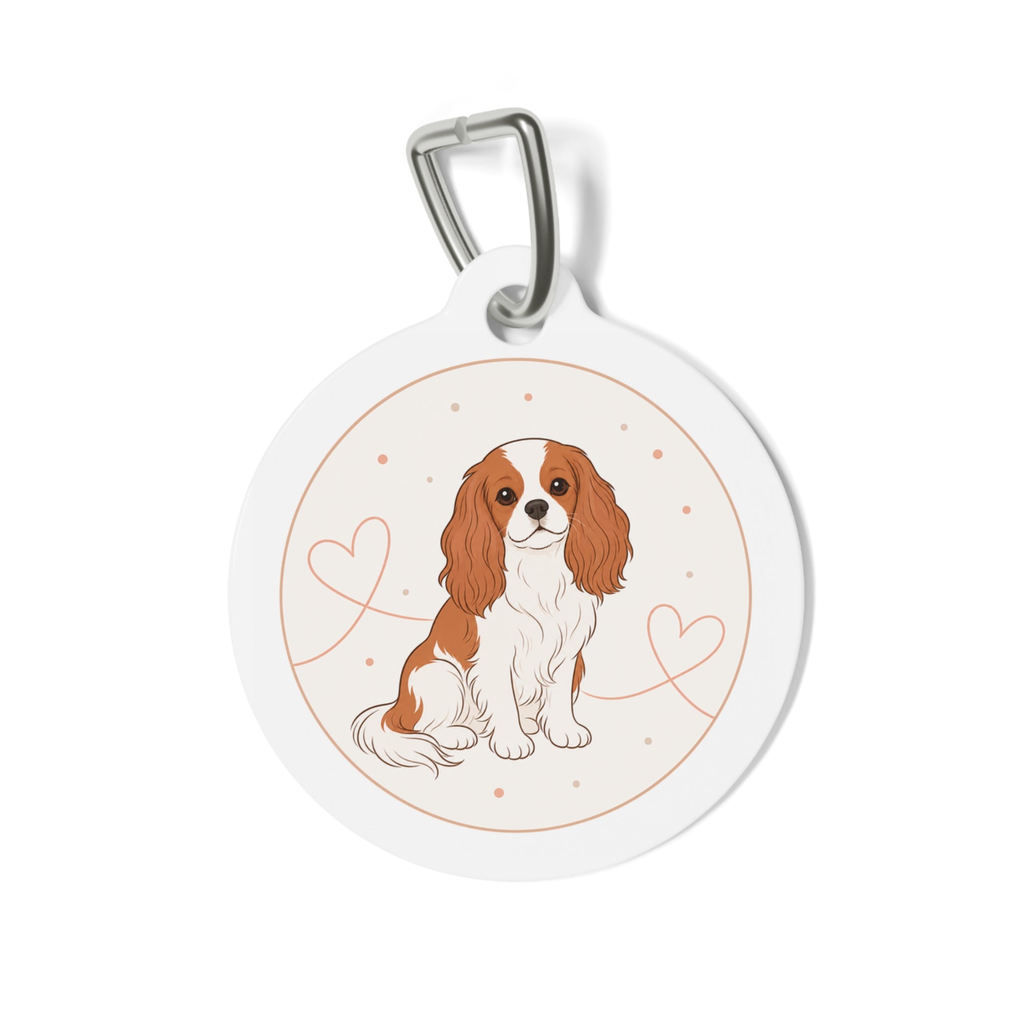 Cavalier King Charles Spaniel Sweet Heart Personalized Dog ID Tag
