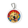 Chapa de identificación personalizada para perro: Labrador Retriever Superperro
