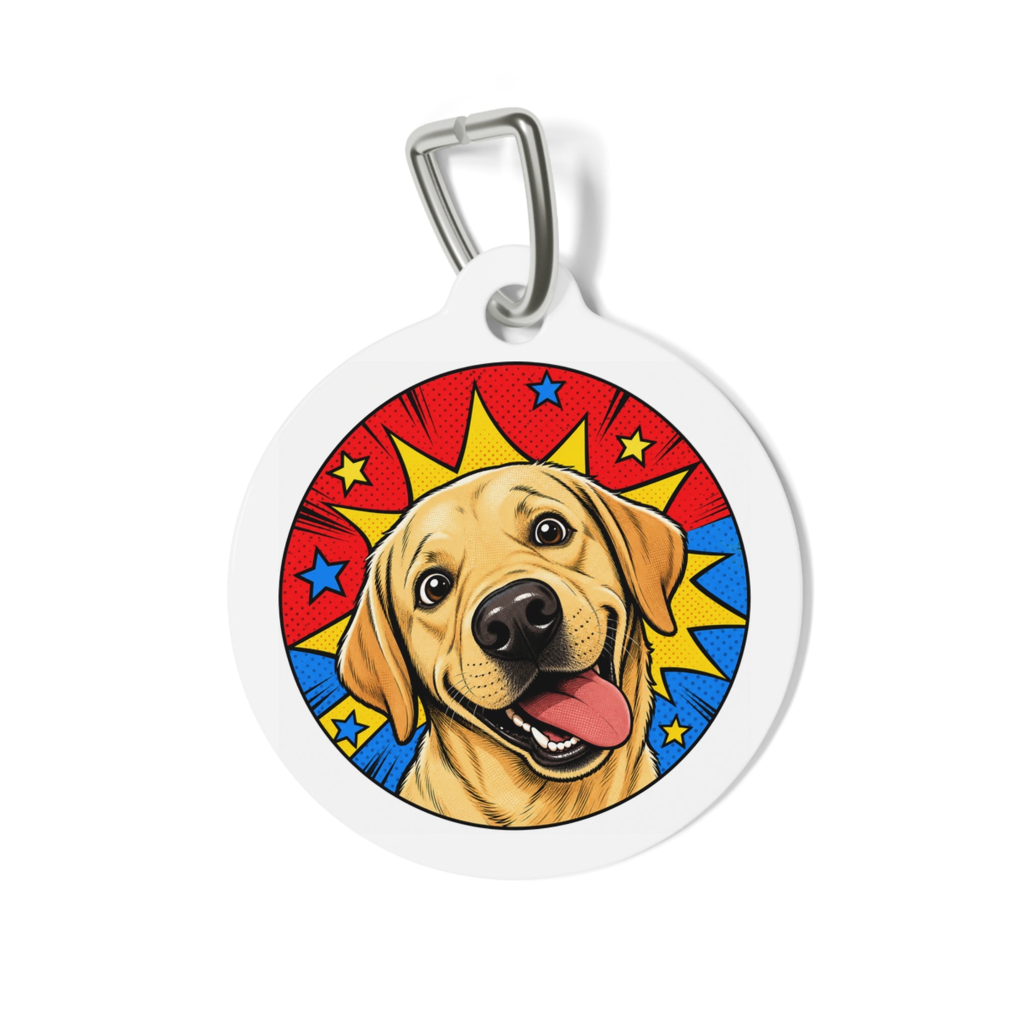 Labrador Retriever Super Pup Personalized Dog ID Tag