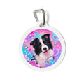 Border Collie Kawaii Candy Galaxy Personalized Dog ID Tag