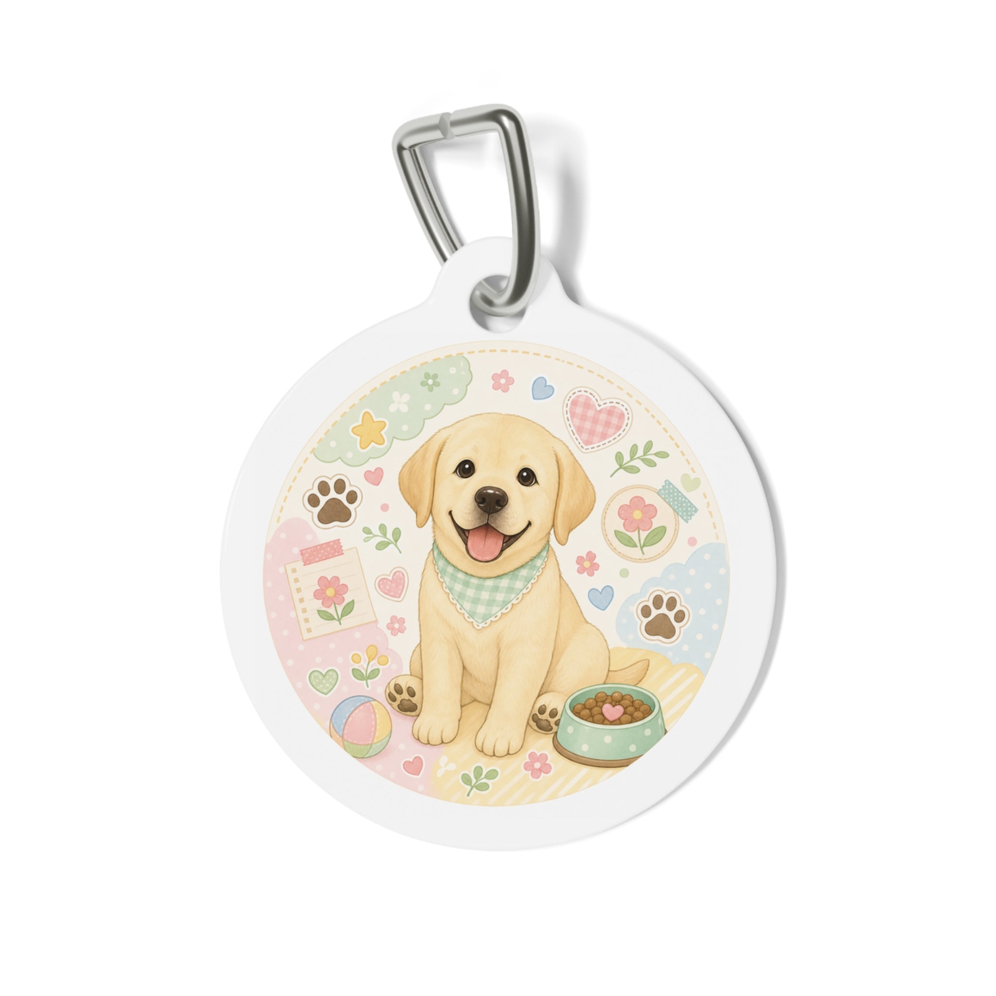 Labrador Retriever Playtime Treats Puppy Personalized Dog ID Tag