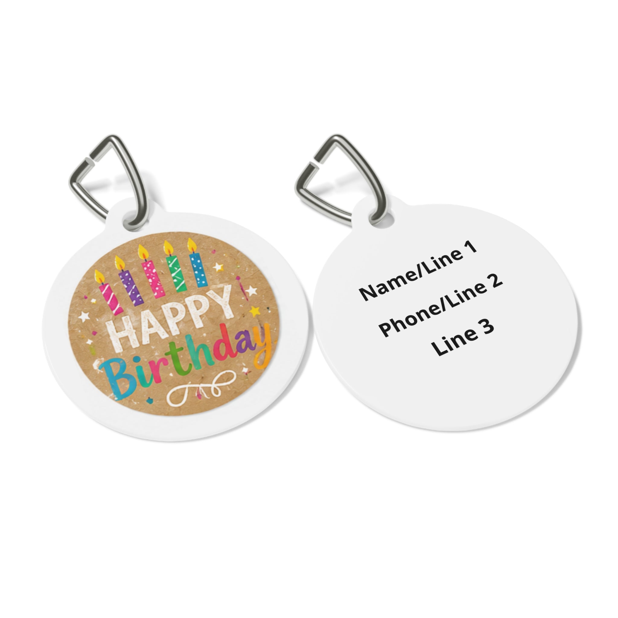 Make-a-Wish Candle Glow Personalized Dog ID Tag