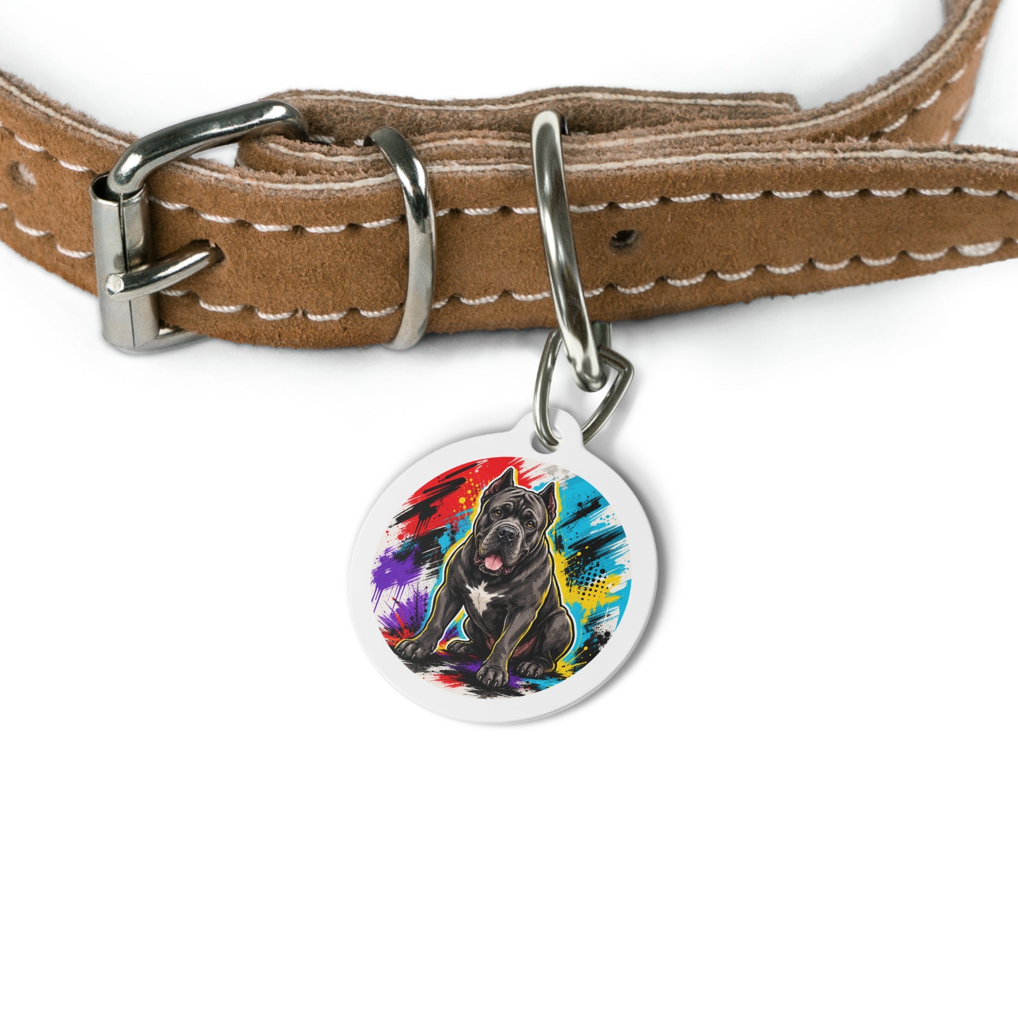 Cane Corso Dynamic Color Story Personalized Dog ID Tag