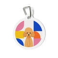 Toy Poodle Bauhaus Arch Apricot Personalized Dog ID Tag