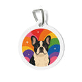 French Bulldog Rainbow Personalized Dog ID Tag