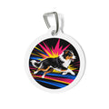 Australian Shepherd Pop Art Personalized Dog ID Tag