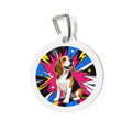 Beagle Superhero Comic Personalized Dog ID Tag