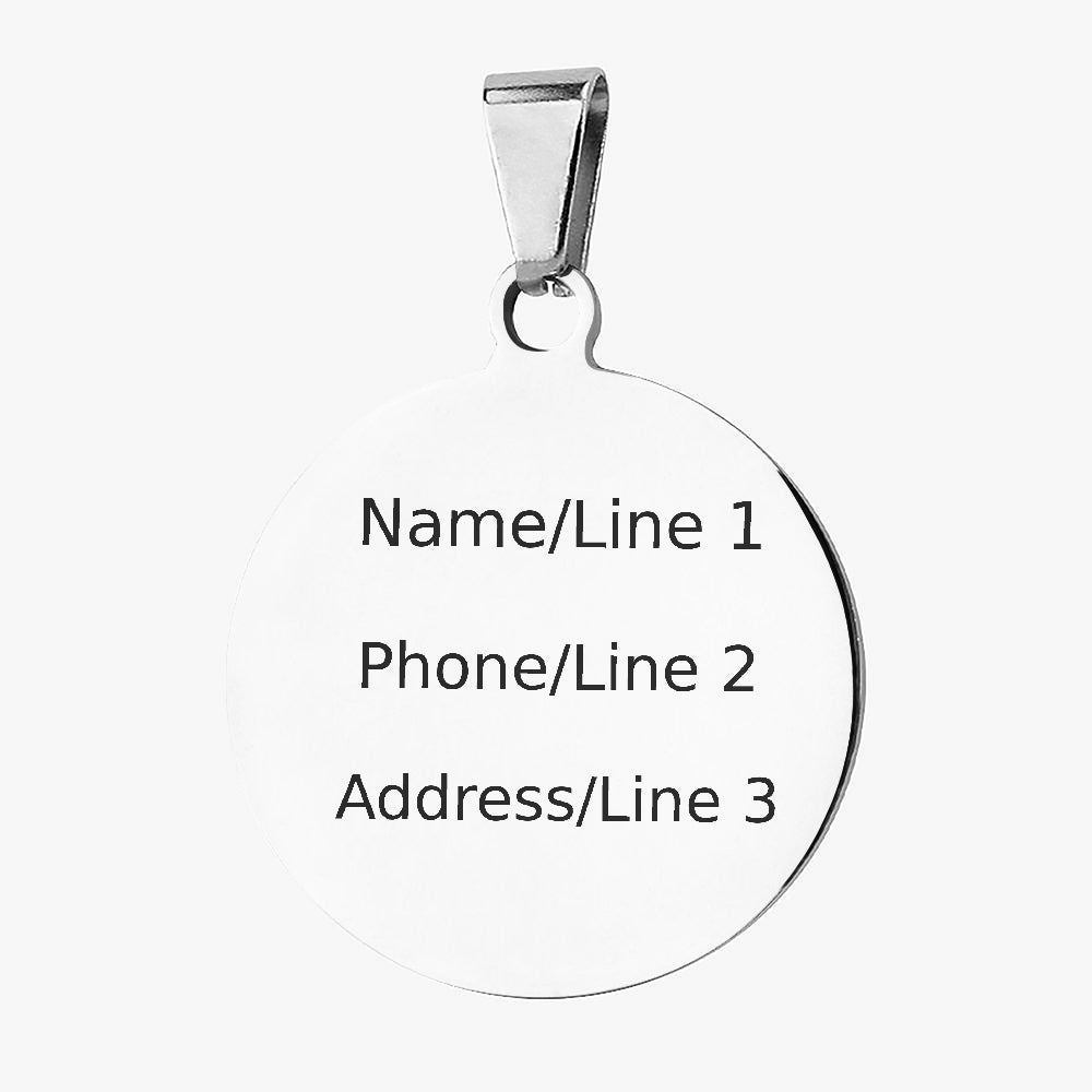 Labrador Retriever Modern Route Map personalized dog ID tag product detail